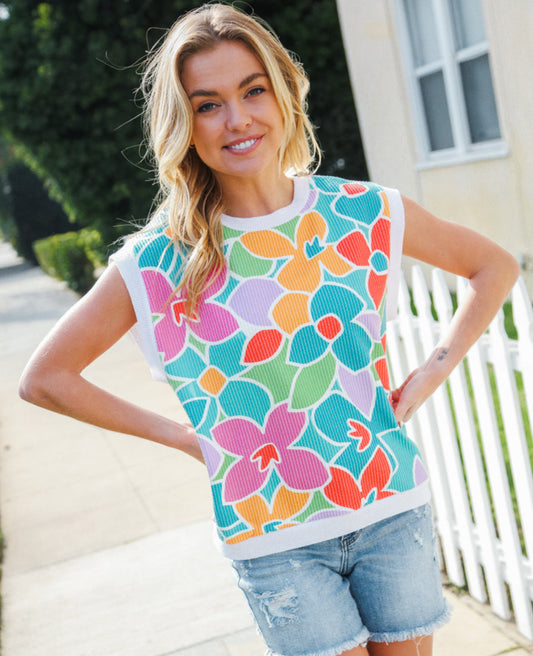 Beautiful You Floral Dolman Top