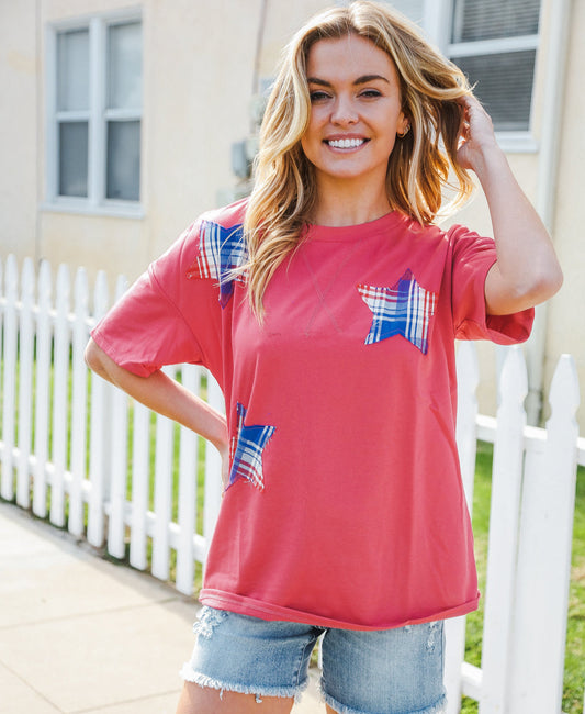 Patriotic Fench Terry Top