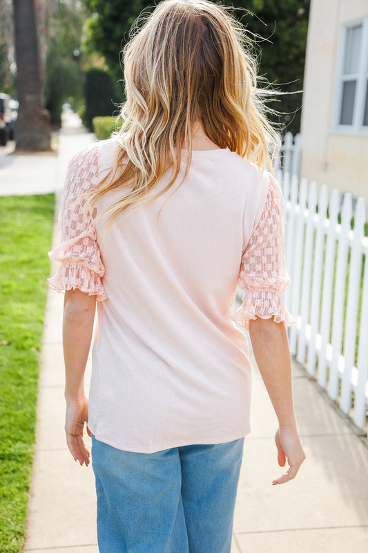 Adorably You Lace Top