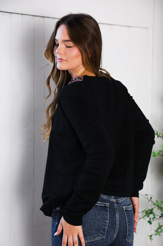 Twilight Charms Beaded Sweater
