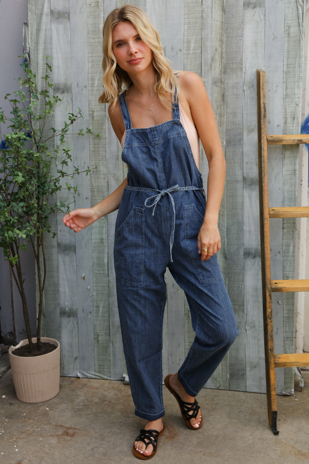 Weekend Ready Denim Overall Jumper