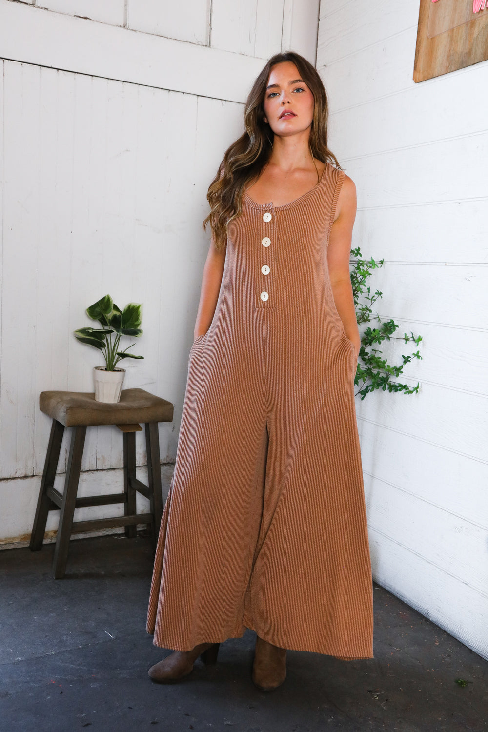 Easy Does It Wide Leg Jumpesuit