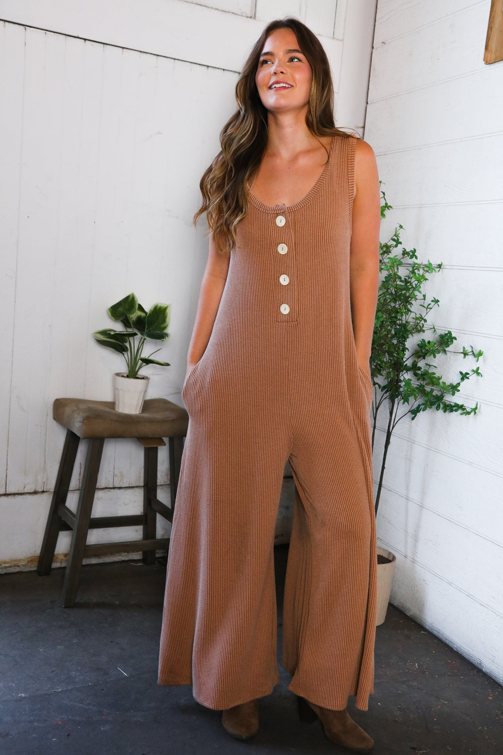 Easy Does It Wide Leg Jumpesuit