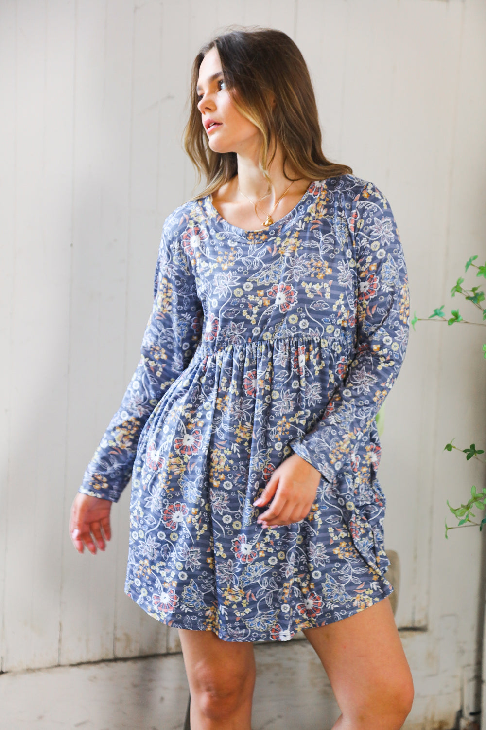 Midnight Meadows Swing Dress
