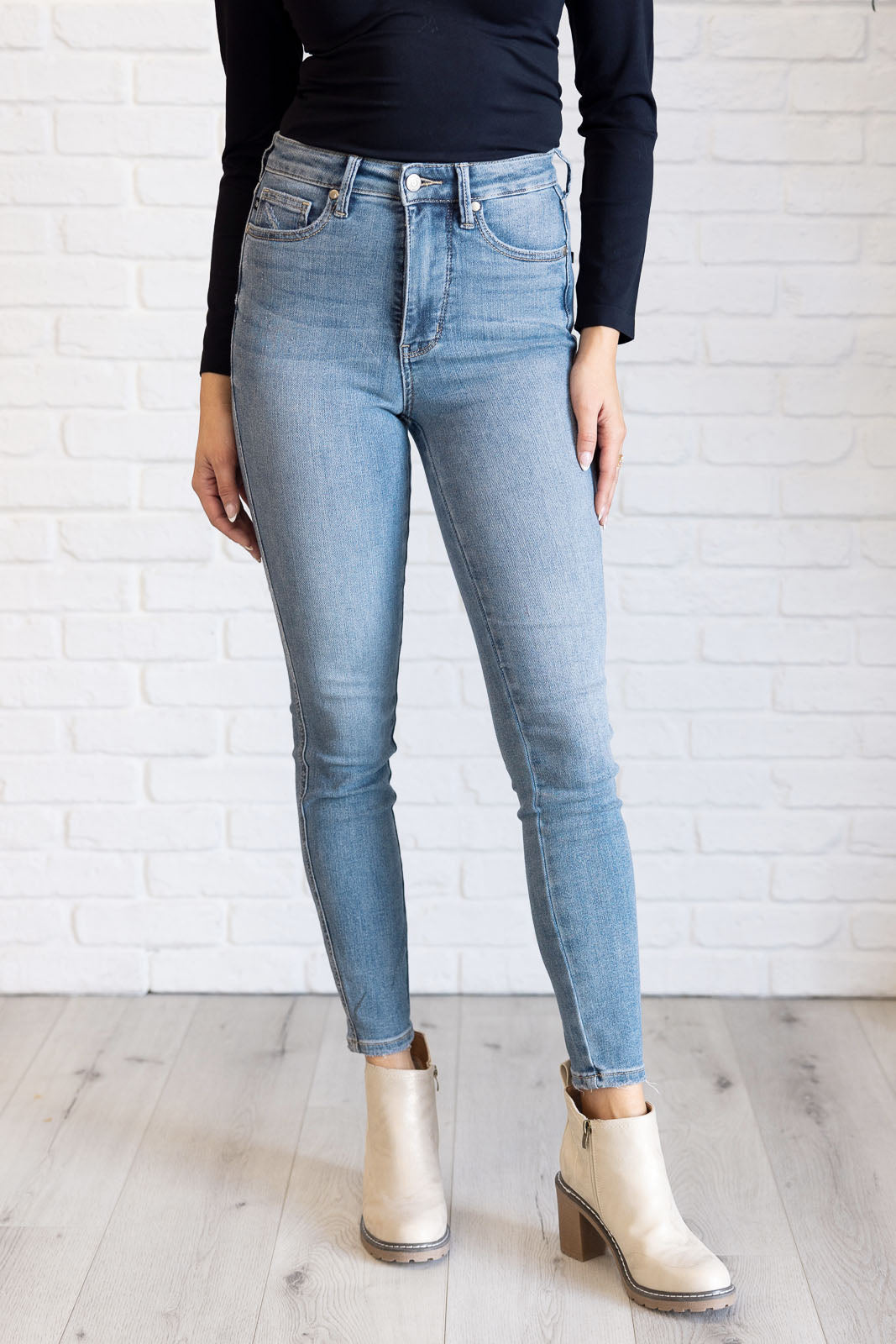 Justine High-Rise Control Top Skinny Jeans | Judy Blue