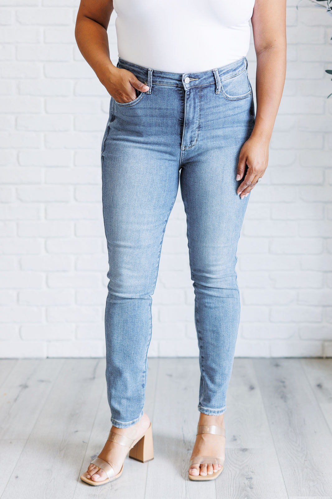 Justine High-Rise Control Top Skinny Jeans | Judy Blue