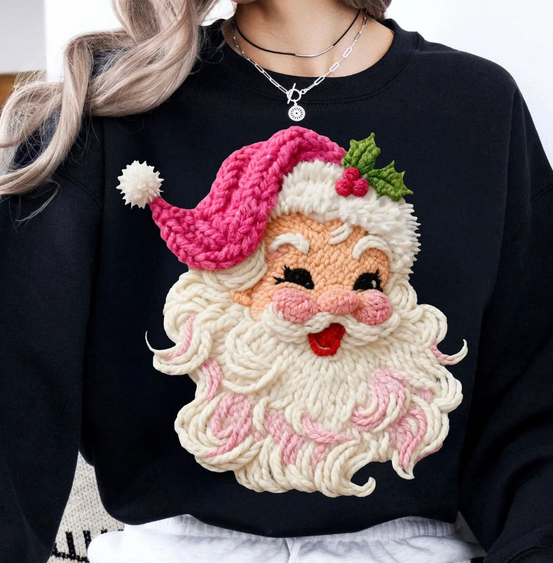 Santa in Stitches Graphic Tee or Sweatshirt