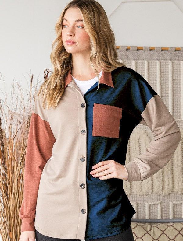 Gwen Color Block Top