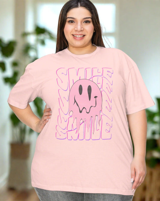 Smiley-Face Graphic Tee