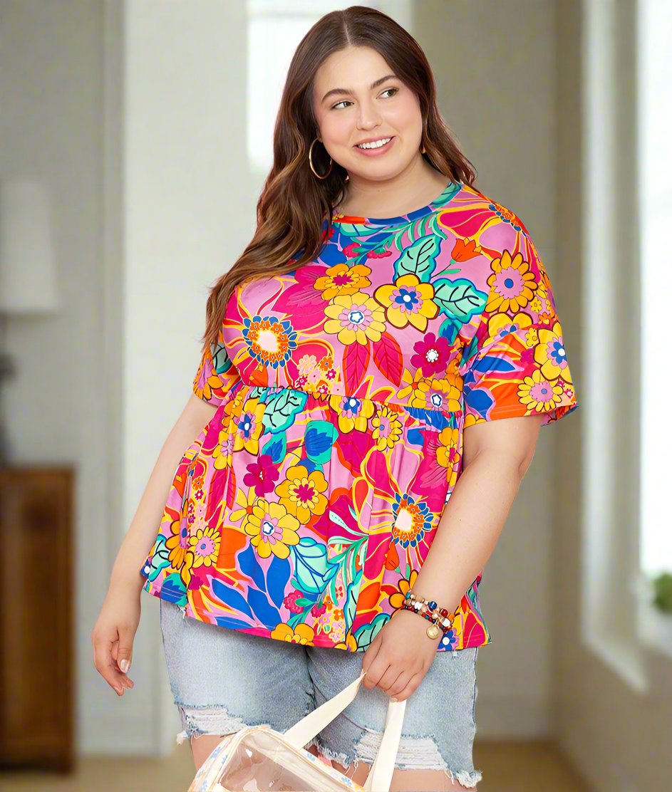 Jayla Floral Top | Curvy