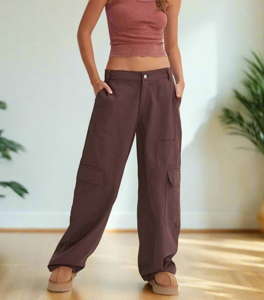 Amara Wide-Leg Cargo Pants