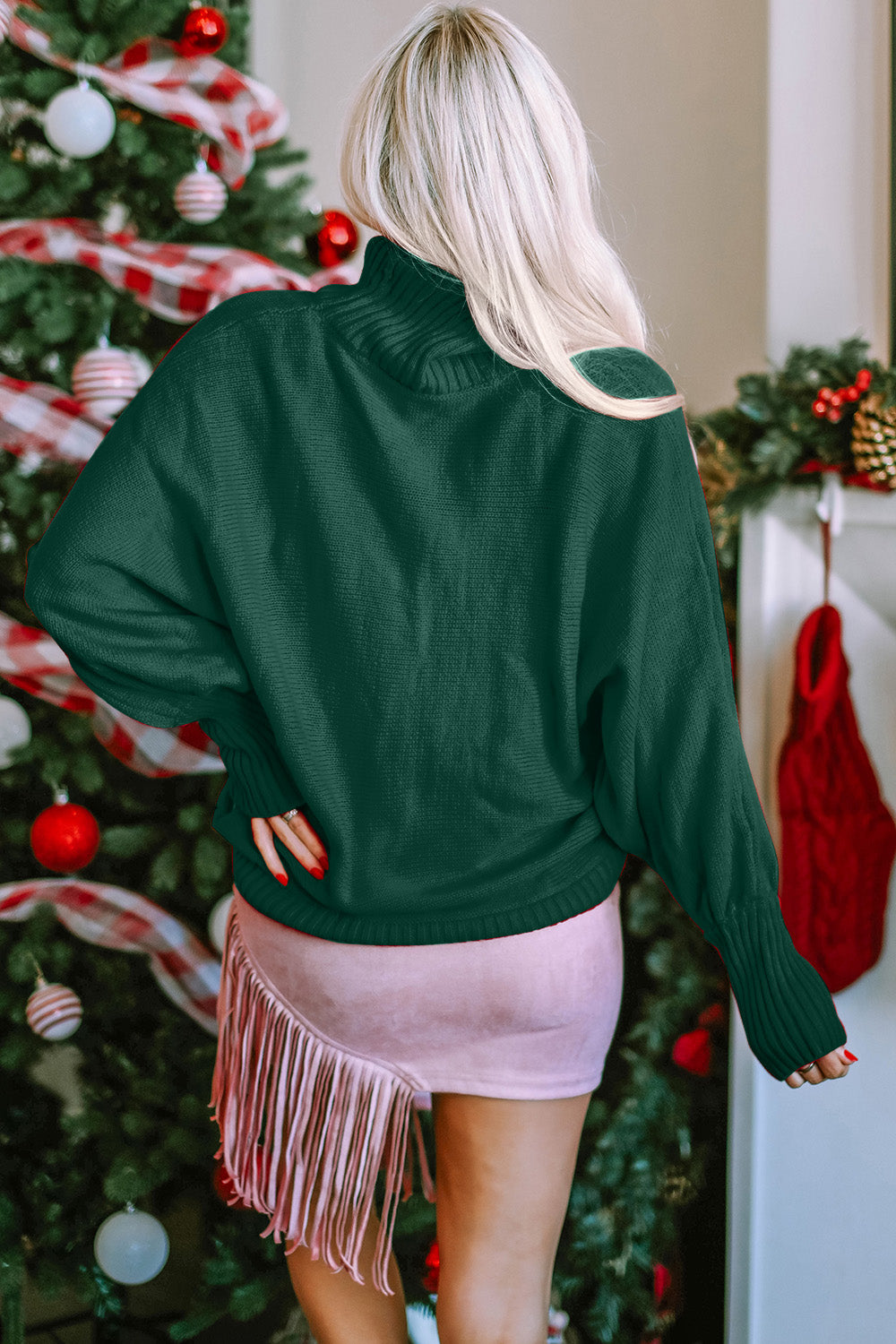 Merry Christmas Turtleneck Sweater | Multiple Colors