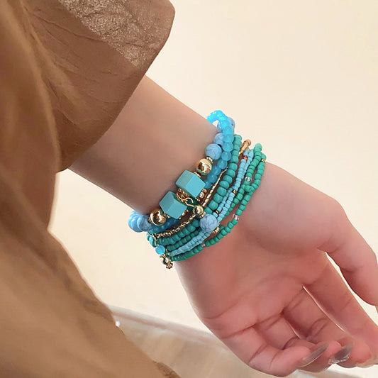 Resin Rice Bead Bracelet | Multiple Colors