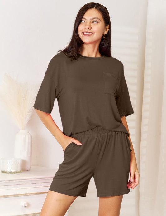 Bamboo T-Shirt & Shorts Set | Multiple Colors