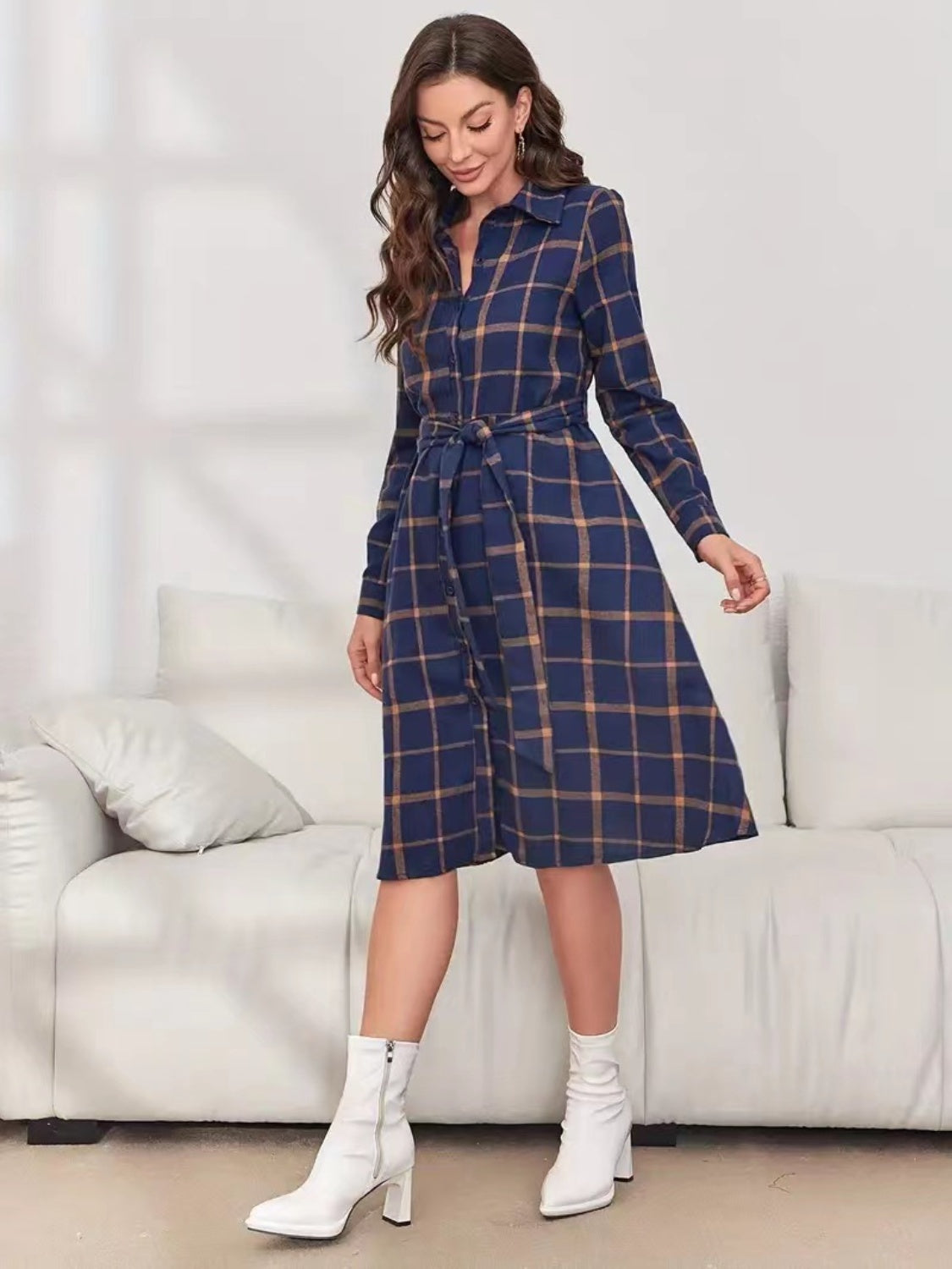 Mabel Plaid Dress