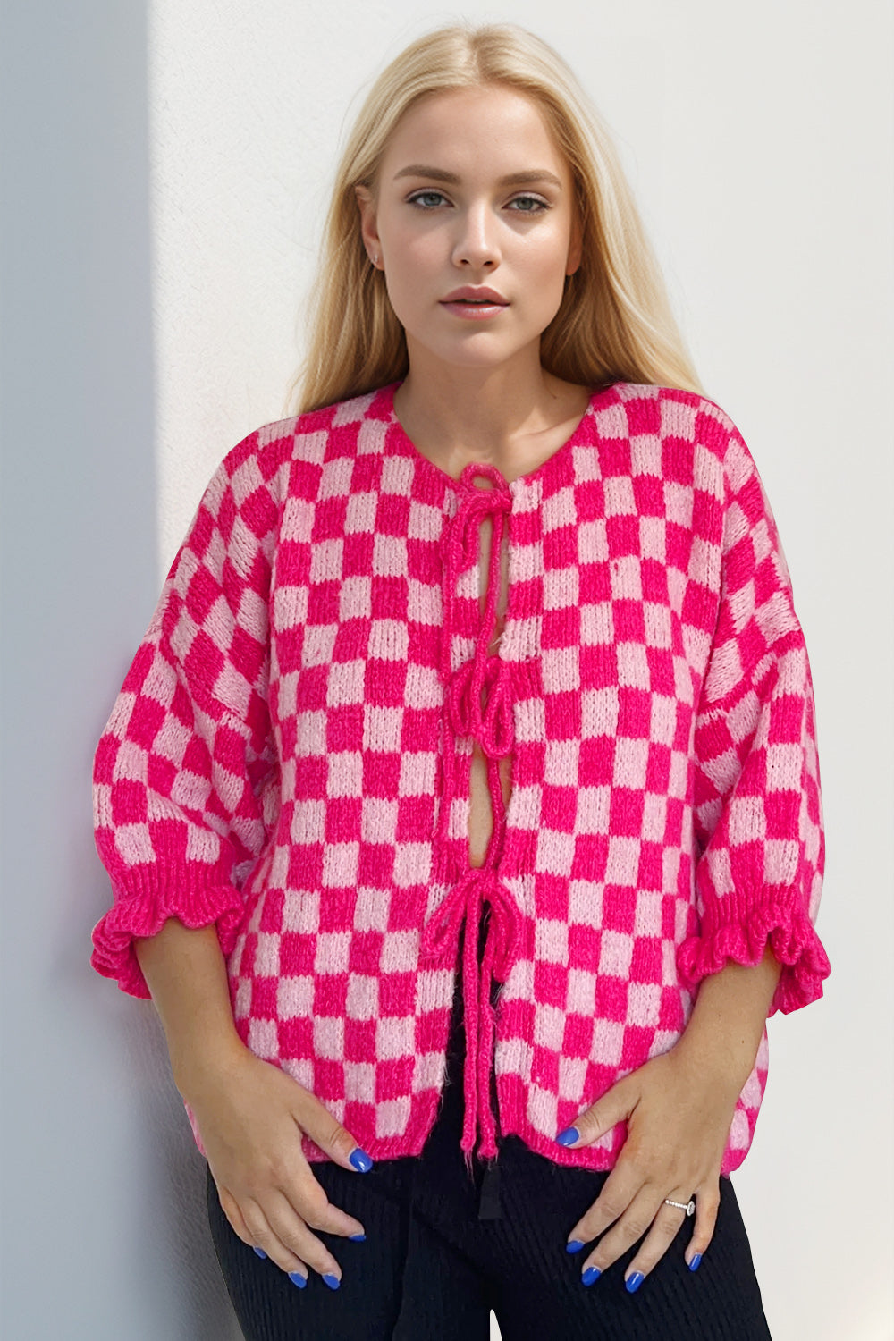 Abigail Checkered Cardigan | Multiple Colors