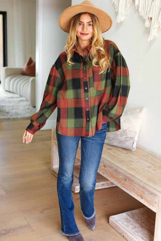 Rock'n Plaid Oversized Top