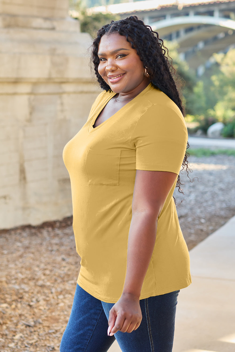 Bamboo V-Neck Top | Multiple Colors