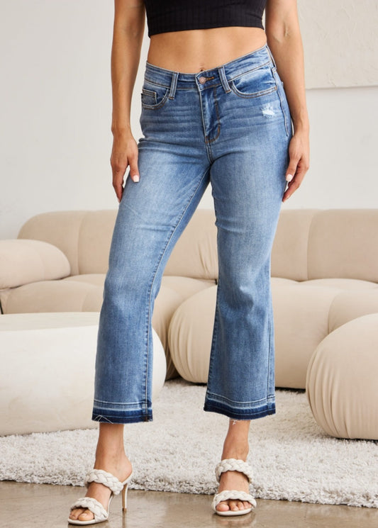 Oaklee Cropped Bootcut Jeans | Judy Blue