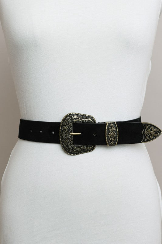 Kalani Suede Western Belt