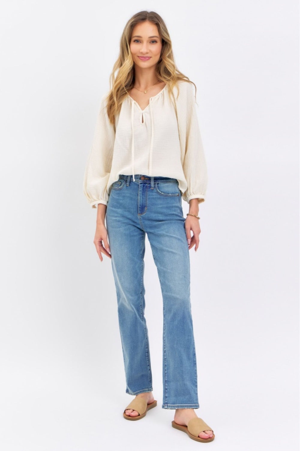 Amayah High-Waist Straight Jeans | Judy Blue