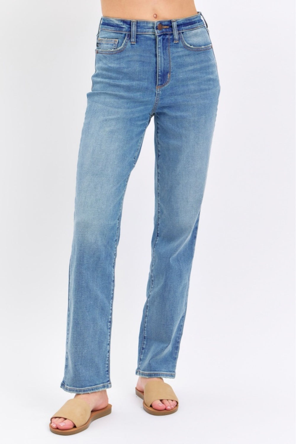 Amayah High-Waist Straight Jeans | Judy Blue