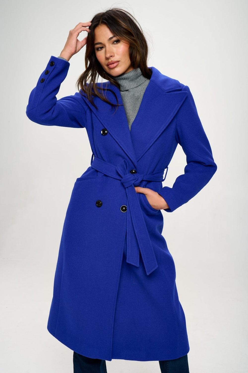 Eleanor Double-Breasted Longline Coat