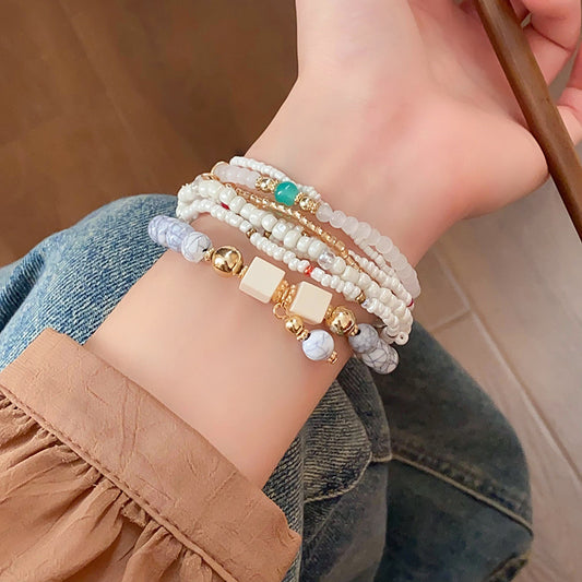 Resin Rice Bead Bracelet | Multiple Colors