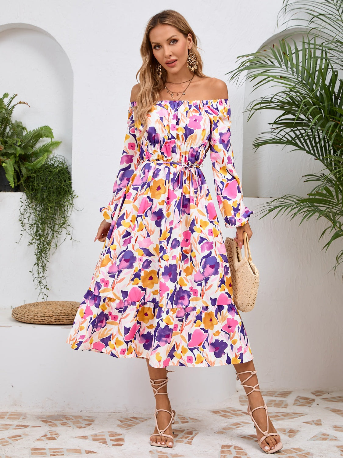 Kiara Floral Midi Dress | Multiple Colors