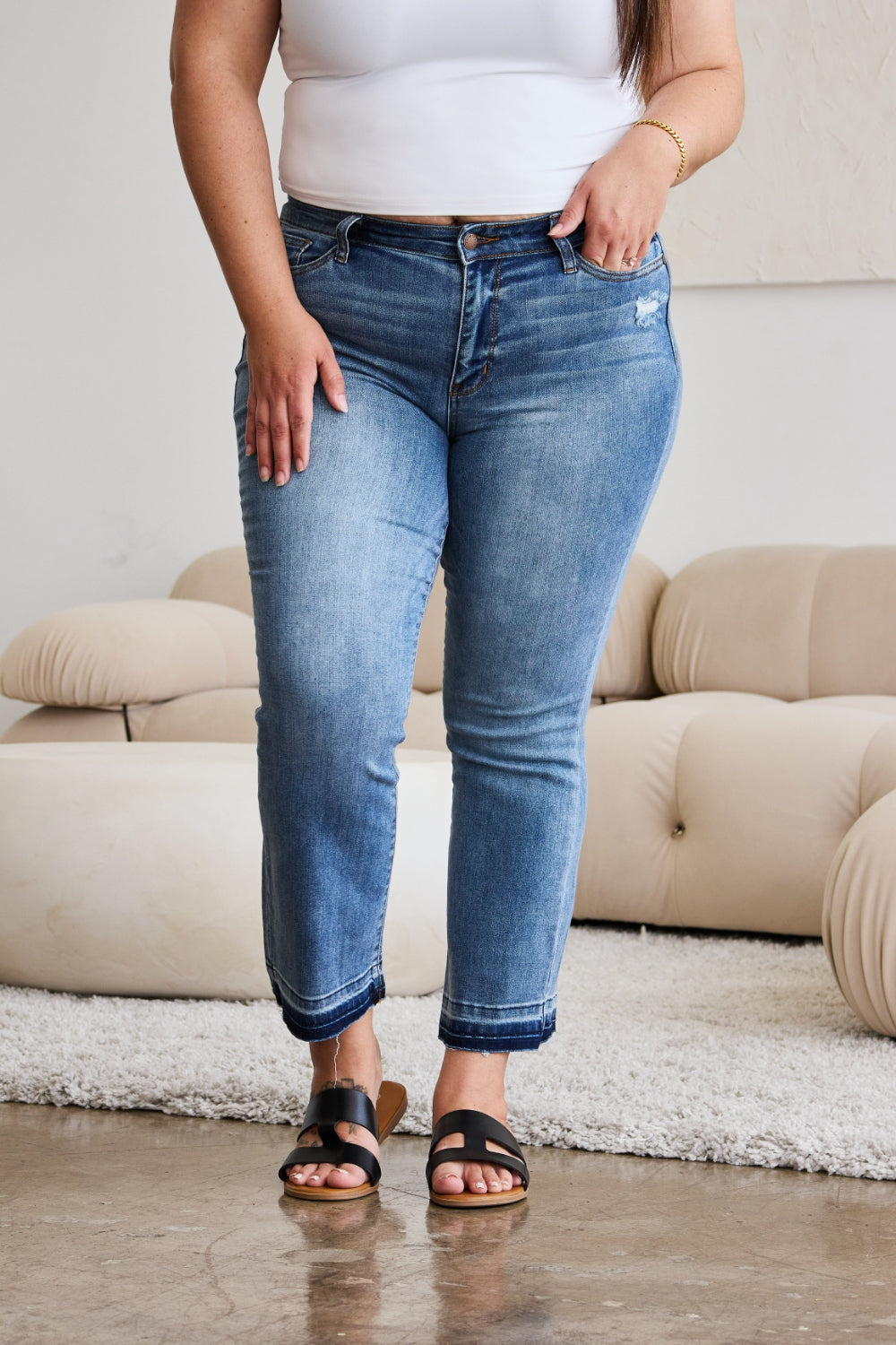 Oaklee Cropped Bootcut Jeans | Judy Blue