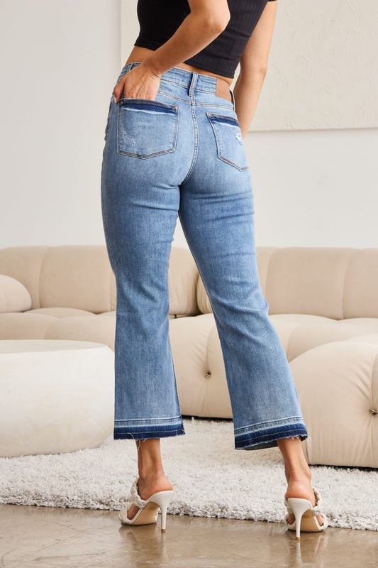 Oaklee Cropped Bootcut Jeans | Judy Blue