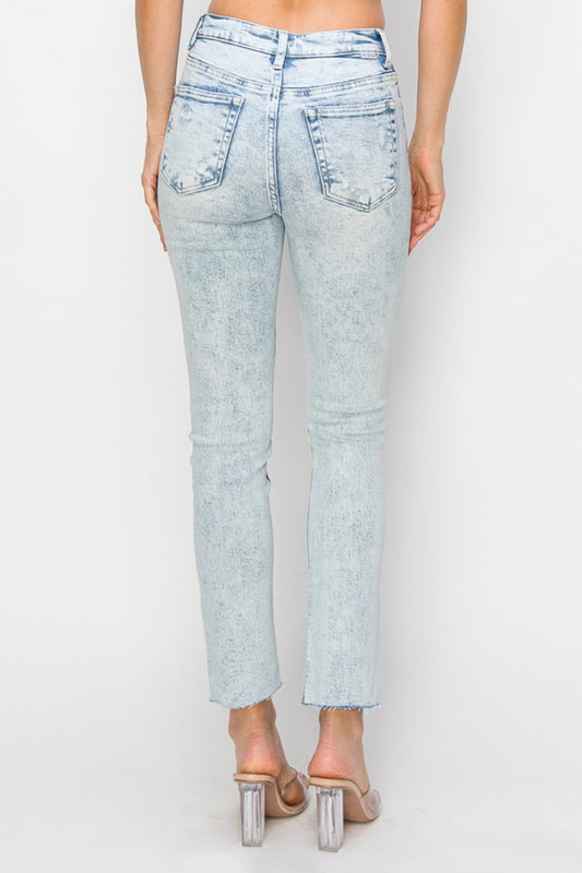 Logan High-Rise Distressed Skinny Jeans | Risen