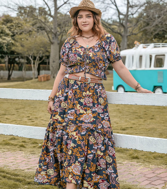 Madaleine Top & Skirt Set | Curvy