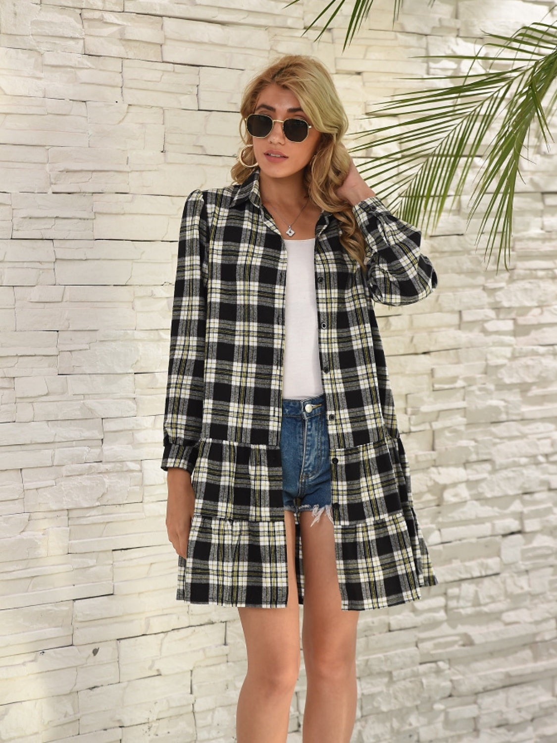 Kimber Plaid Shirt Dress | Multiple Colors