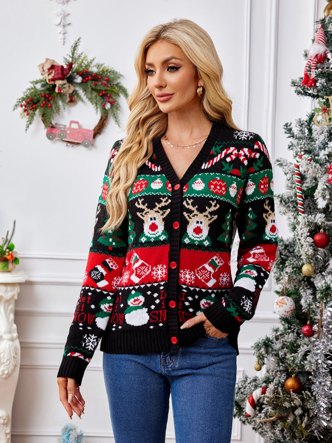 Reindeer Cardigan