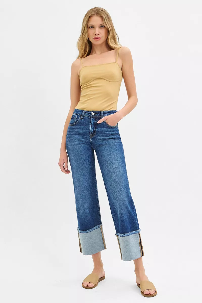 Halle Mid-Rise Cropped Jeans | Risen