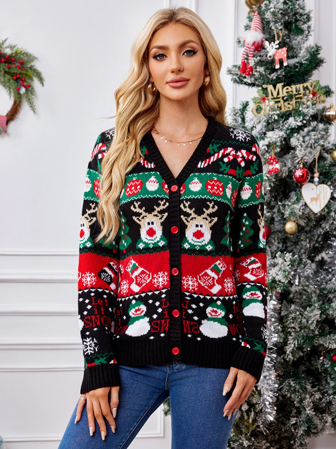 Reindeer Cardigan