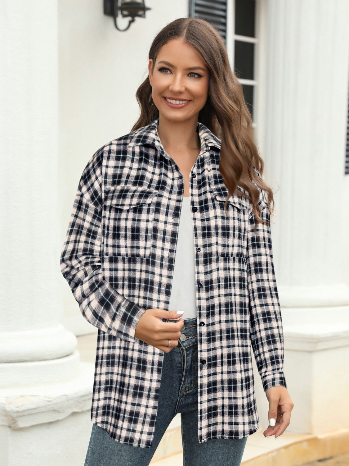 Catalina Plaid Pocketed Top | Multiple Colors