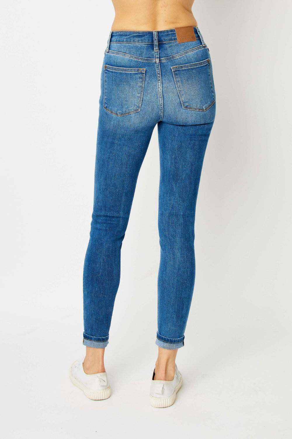 Paulina Cuffed Hem Skinny Jeans | Judy Blue