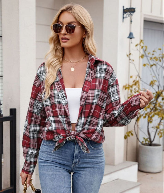 Mandy Plaid Top | Multiple Colors