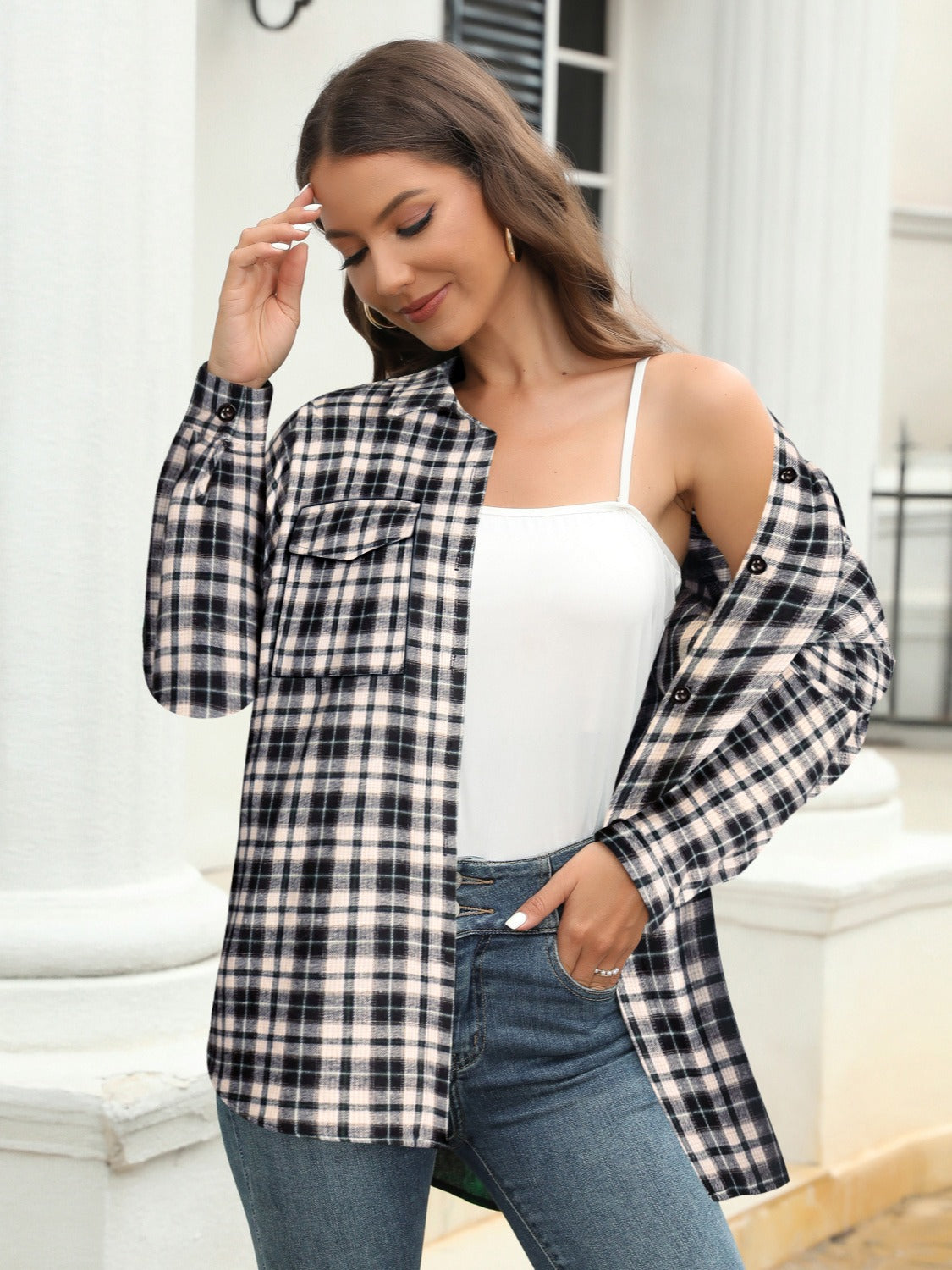 Catalina Plaid Pocketed Top | Multiple Colors