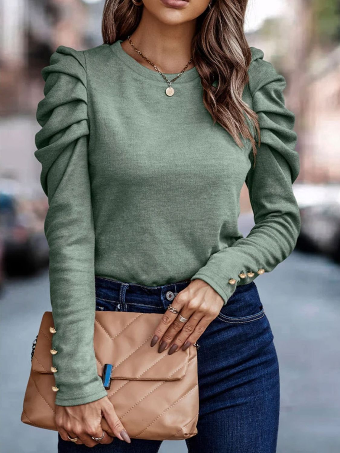 Paislee Puff Sleeve Blouse | Multiple Colors