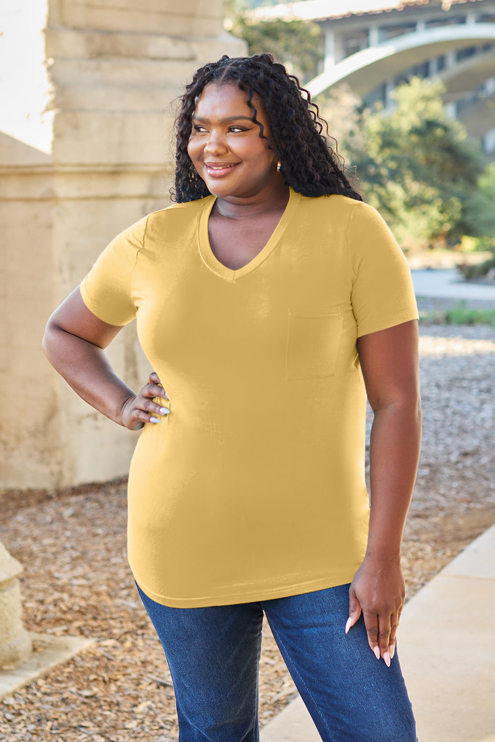 Bamboo V-Neck Top | Multiple Colors