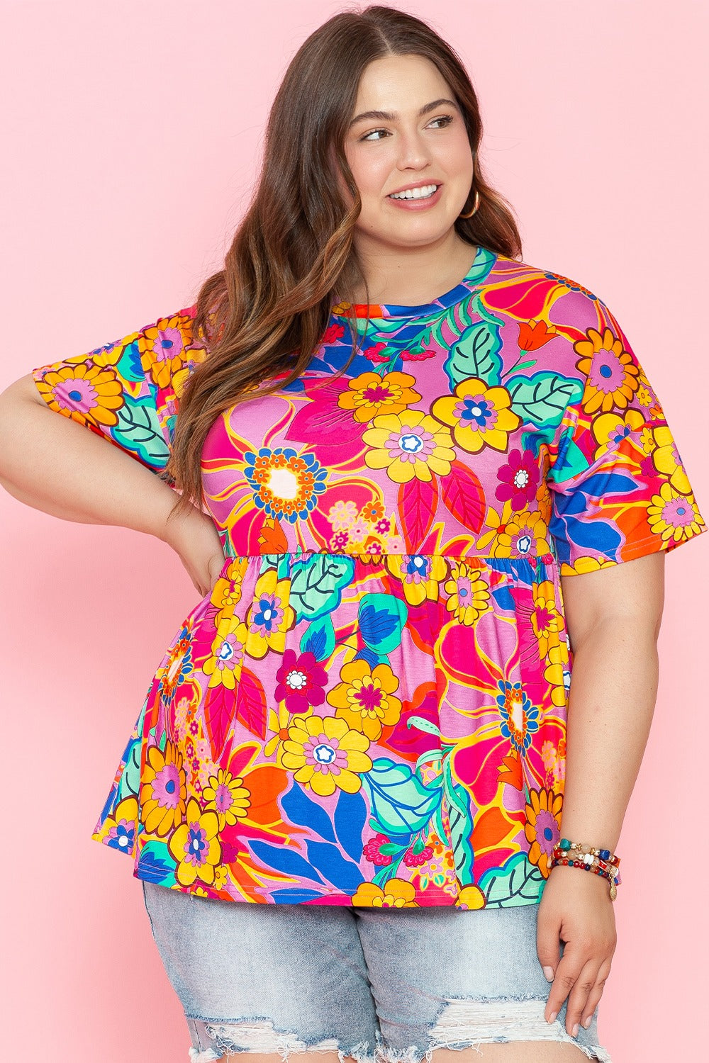 Jayla Floral Top | Curvy