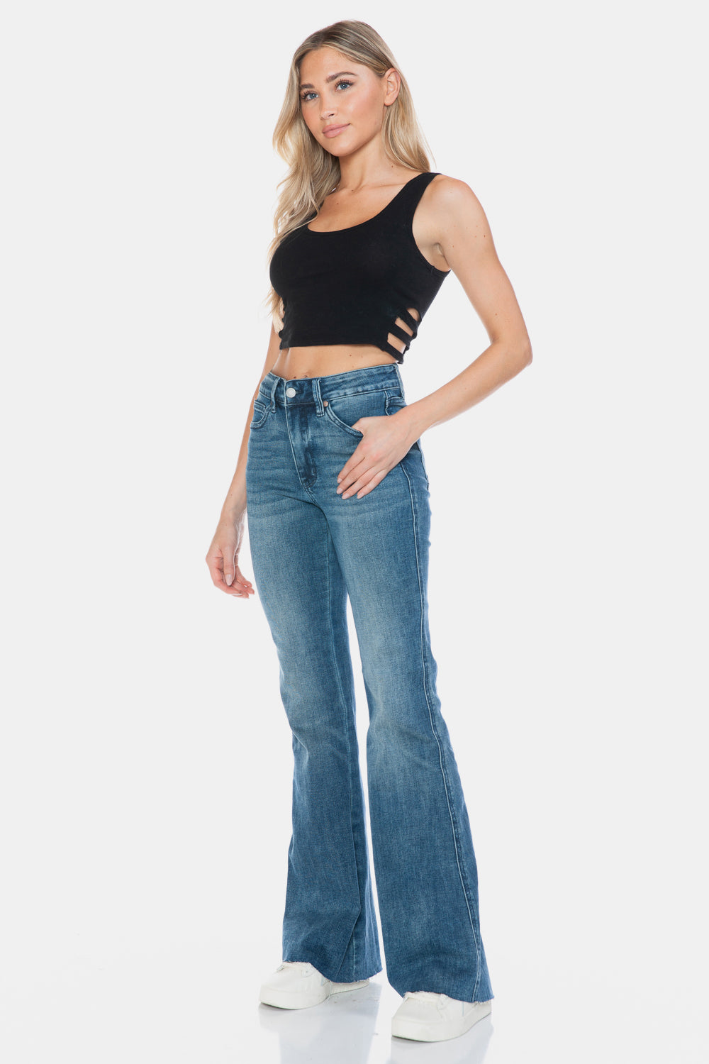 Zoey Tummy Control Flare Jeans | Judy Blue