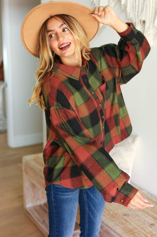 Rock'n Plaid Oversized Top