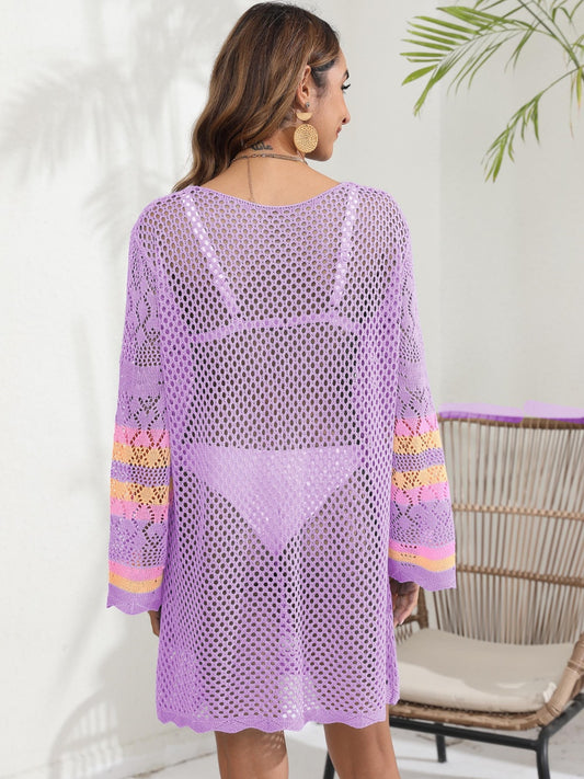 Openwork Long Sleeve Cover-Up | Multiple Colors