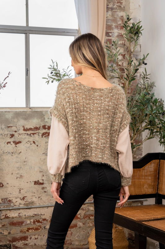 Freya Fuzzy Knit Top