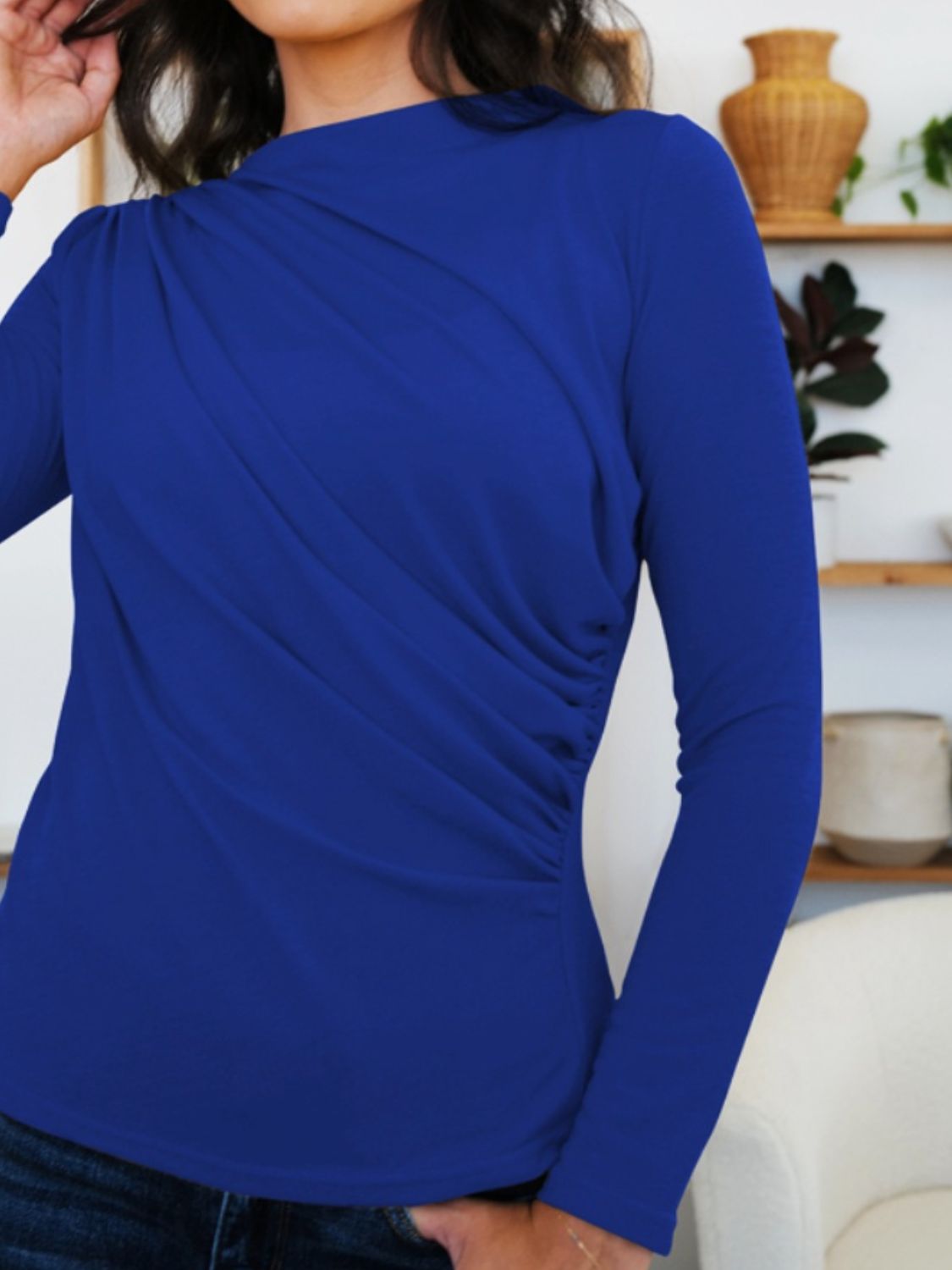 Promise Ruched Long Sleeve Top | Multiple Colors