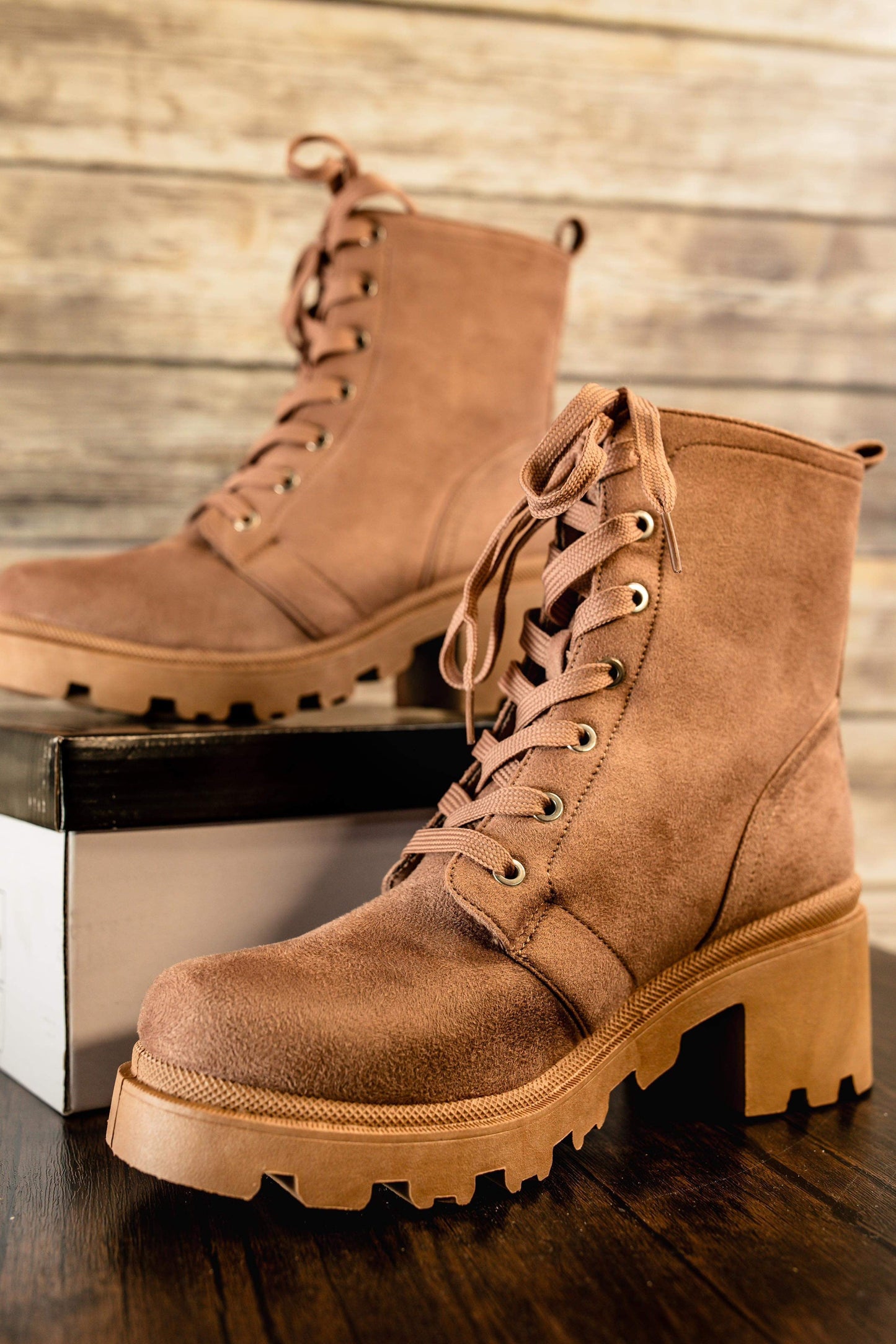 Virgina Lace Up Booties